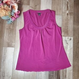 Spense Burgundy Purple Sleeveless Flowy Women's Blouse Size Medium GUC